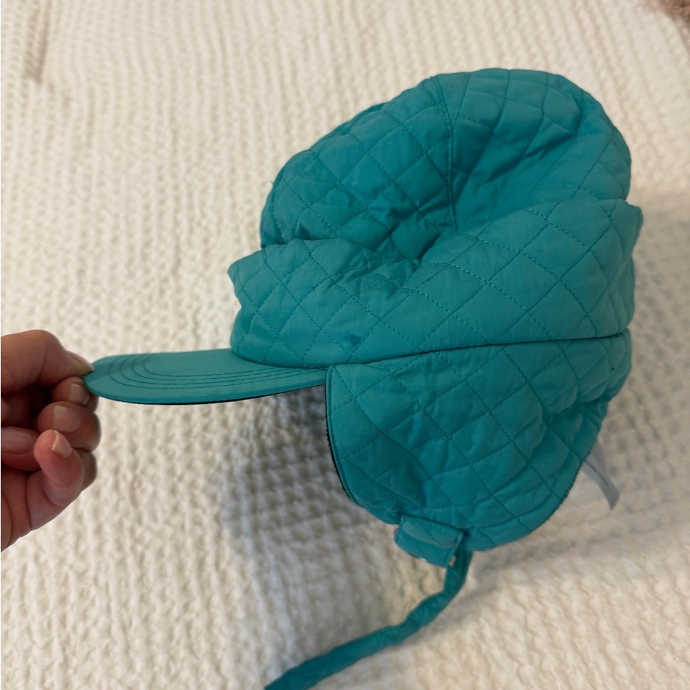NILS, NWT, Turquoise Quilted Cap